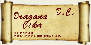 Dragana Ćika vizit kartica